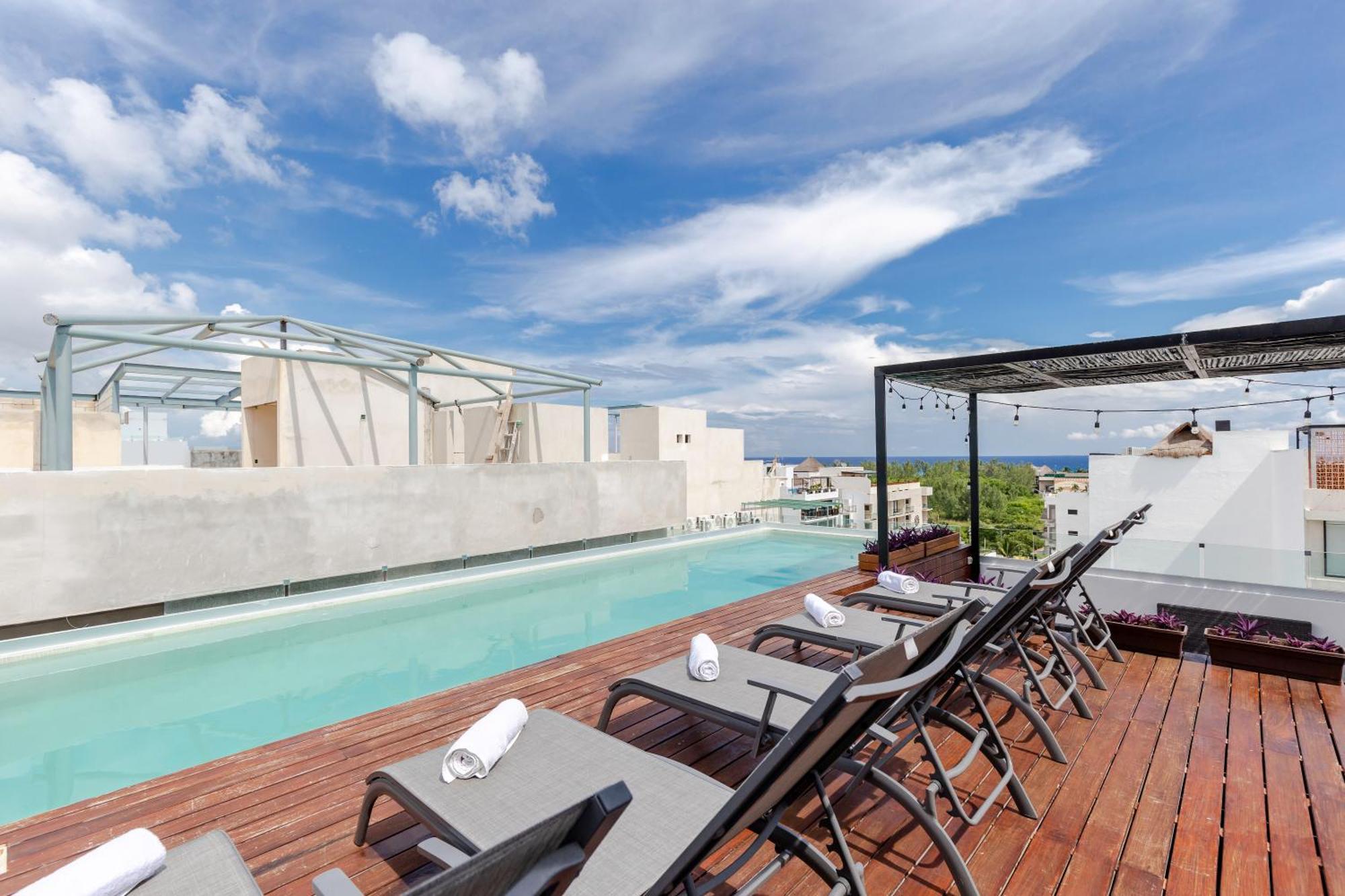 Stylish And Fancy Studio Next To 5Th Av Roof Pool Dk Плайя-дель-Кармен Екстер'єр фото